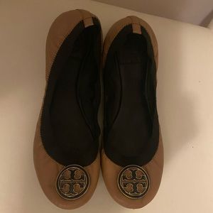 Tory Burch Tan Ballet Flats